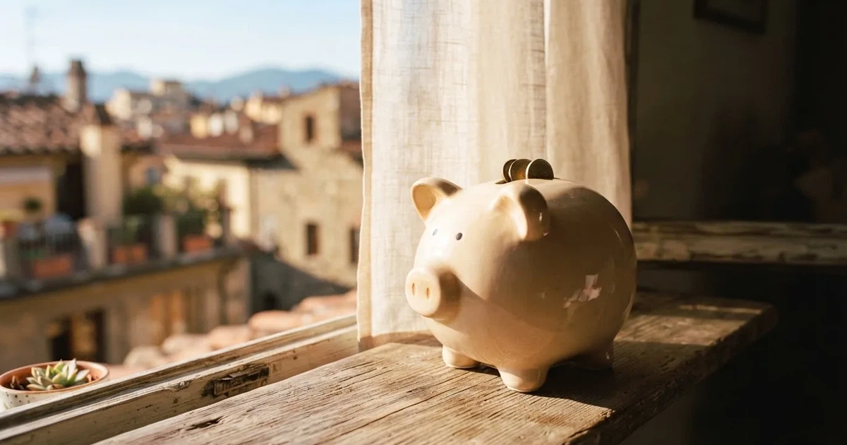 O pușculiță de ceramică în formă de purcel pe un pervaz, în lumina soarelui — cazinouri cu a-bon în romania