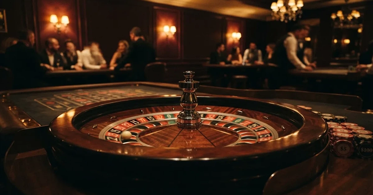 Zaruri roșii pe marginea unei mese de craps, sub o lumină verzuie — ruletă cu mod demo în românia